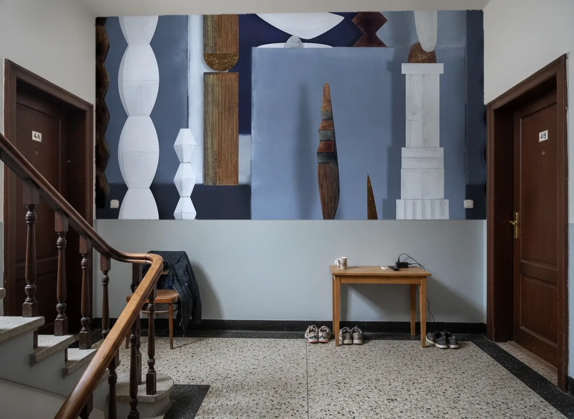 L'atelier De Brancusi — Klatka schodowa w kamienicy — podest
