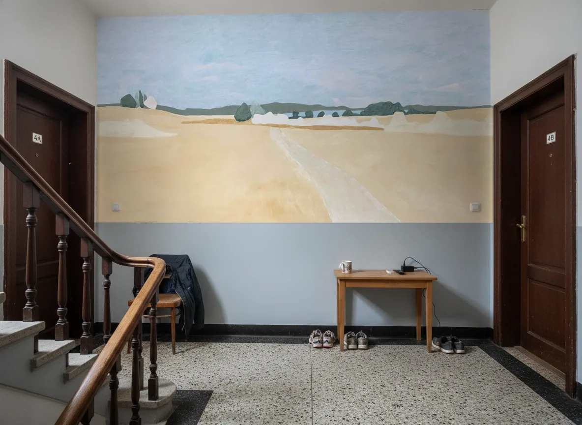 Moisson — Klatka schodowa w kamienicy — podest