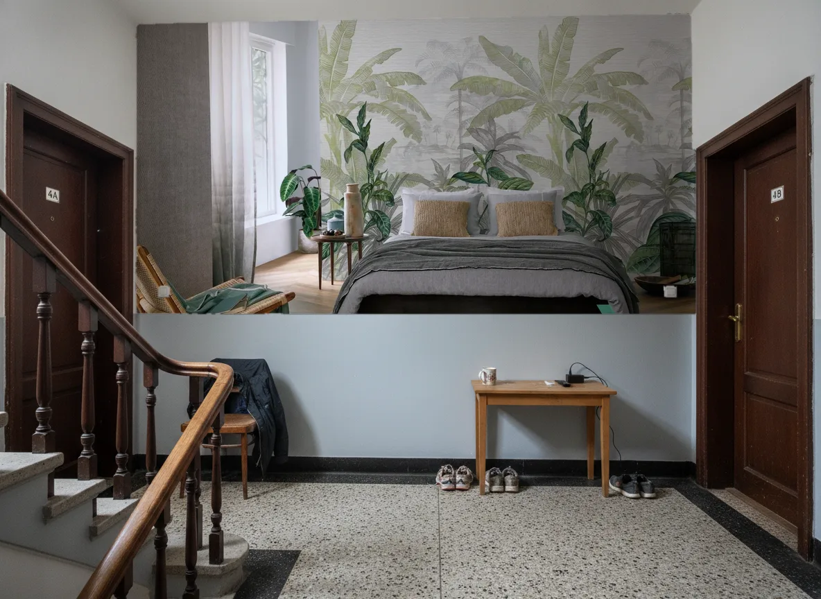 Olea — Klatka schodowa w kamienicy — podest