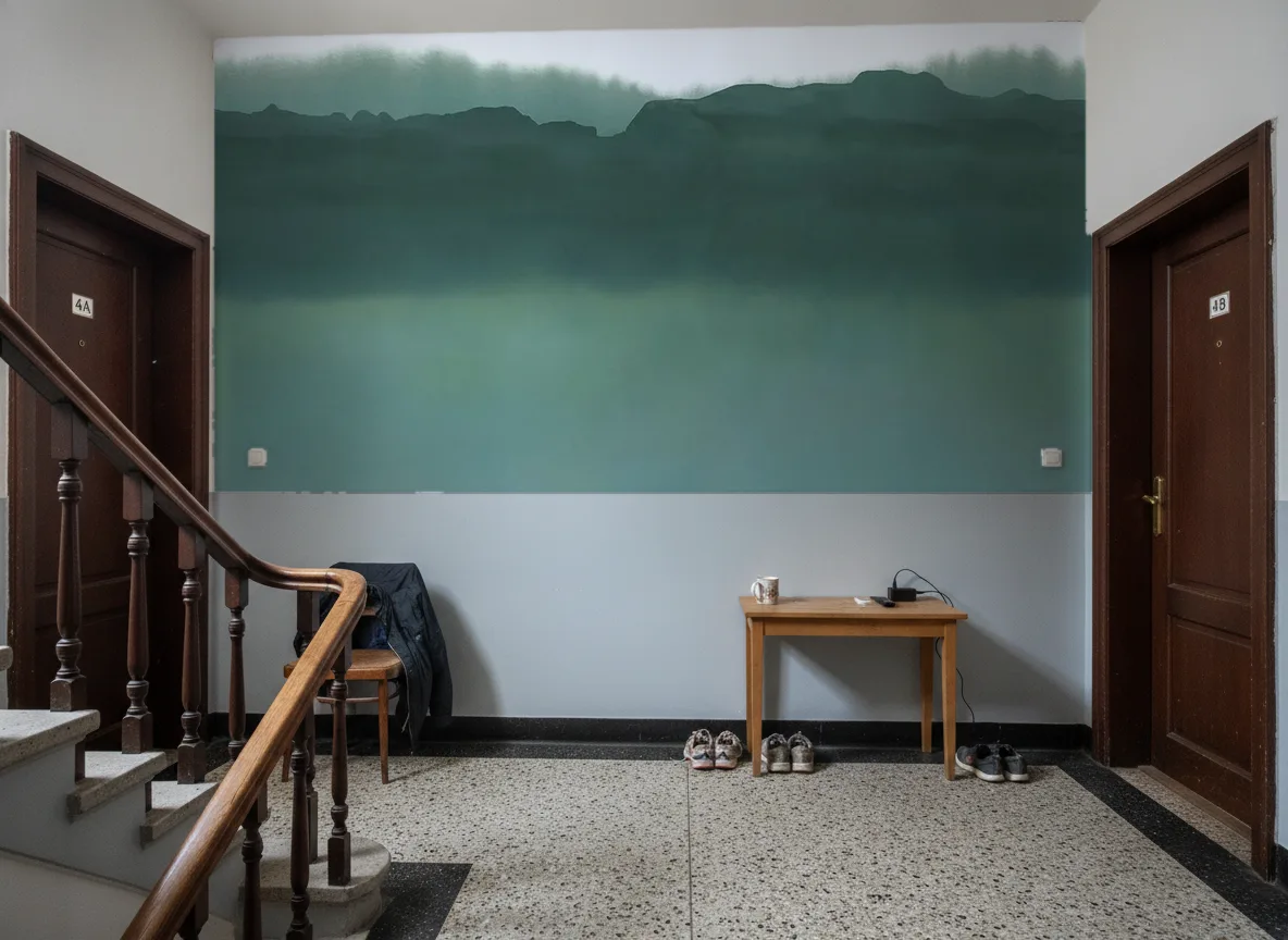 Pittore — Klatka schodowa w kamienicy — podest