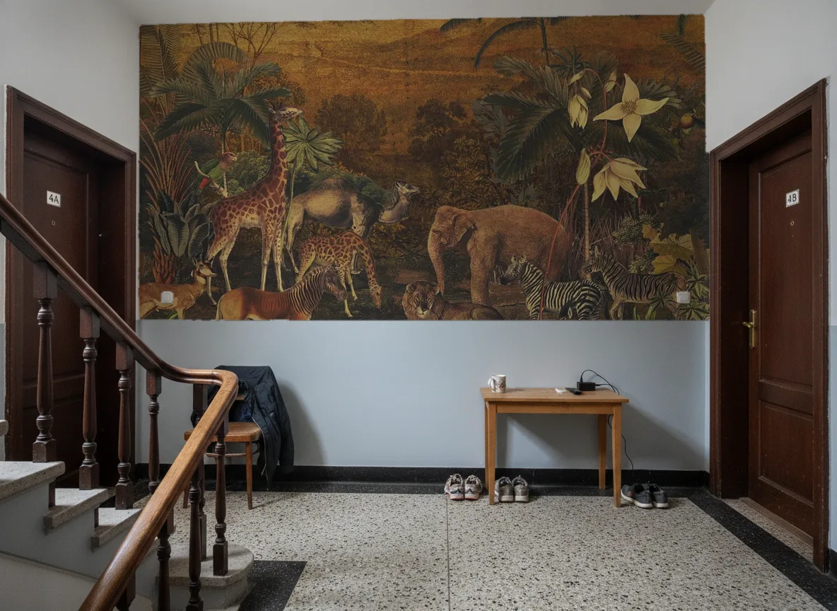 TANZANIA Panoramas — Klatka schodowa w kamienicy — podest