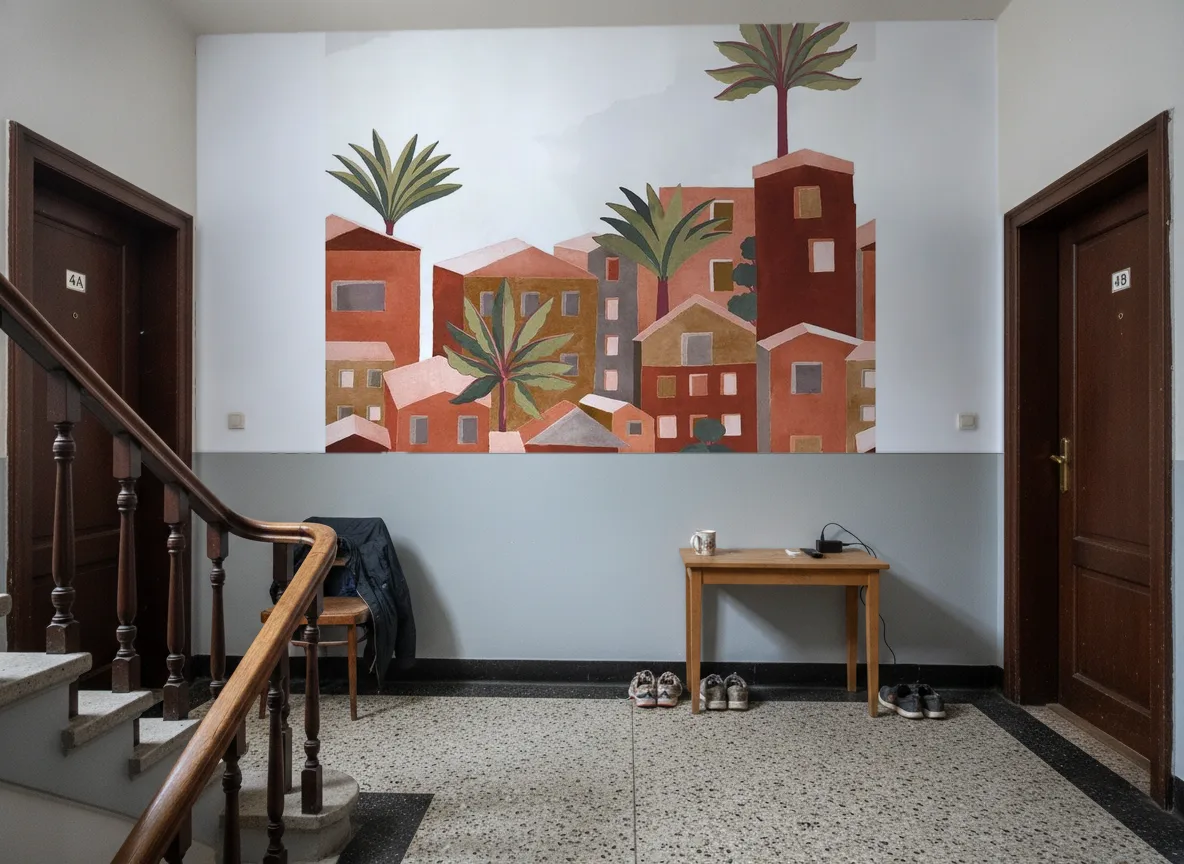Vila Viela Int — Klatka schodowa w kamienicy — podest