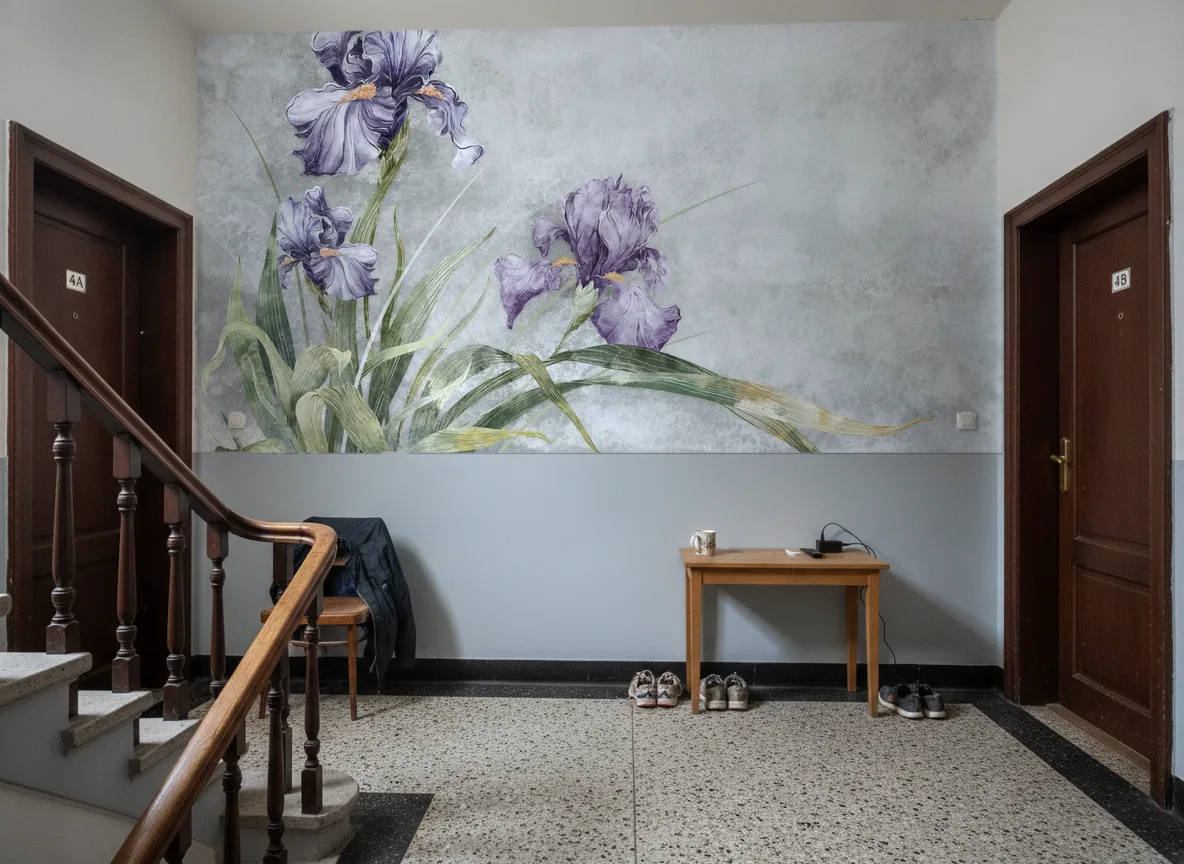 Riselia — Klatka schodowa w kamienicy — podest