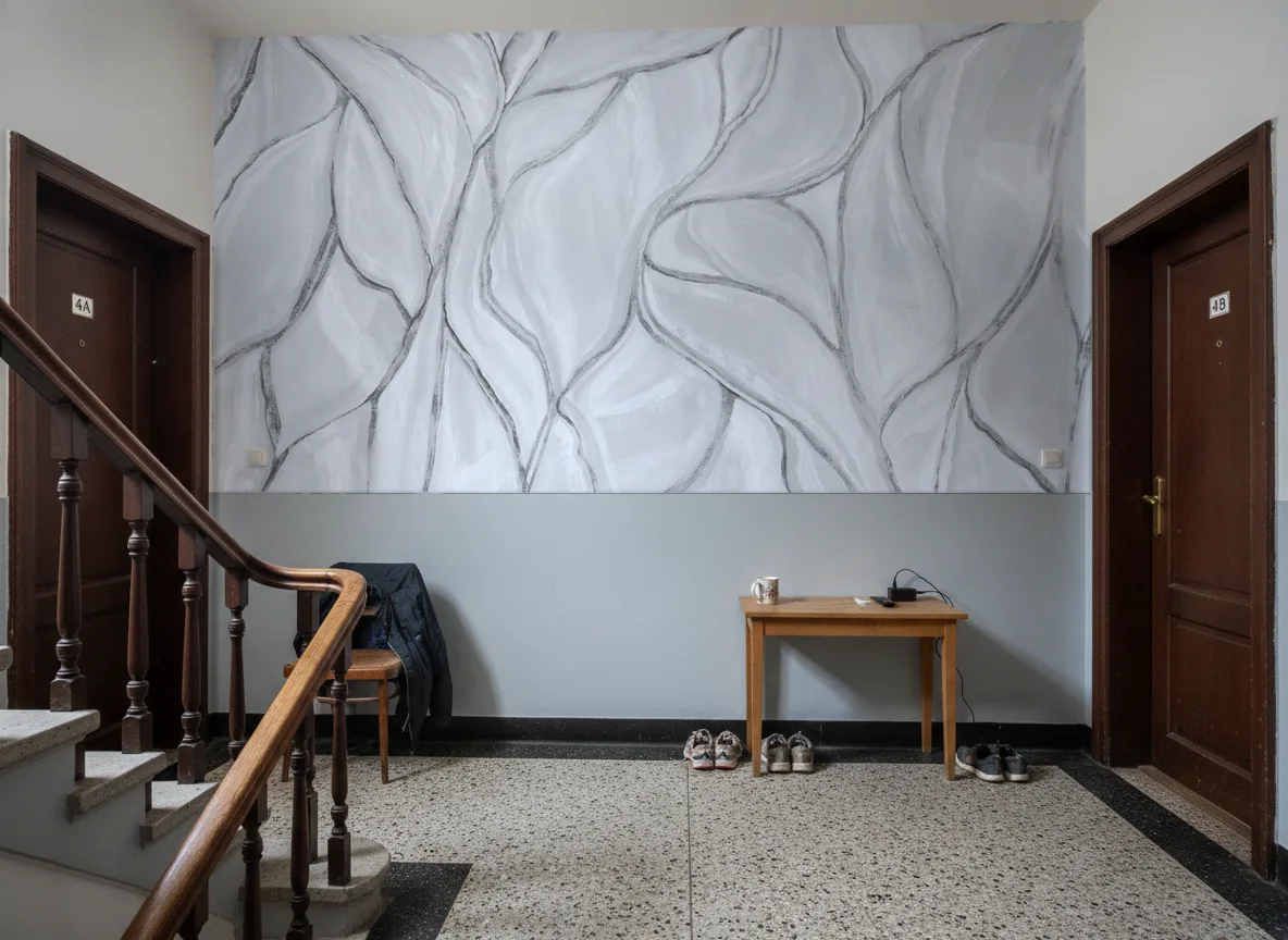Folded Form — Klatka schodowa w kamienicy — podest