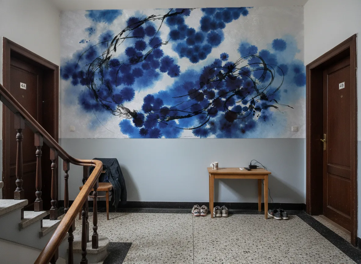 Onyxa — Klatka schodowa w kamienicy — podest