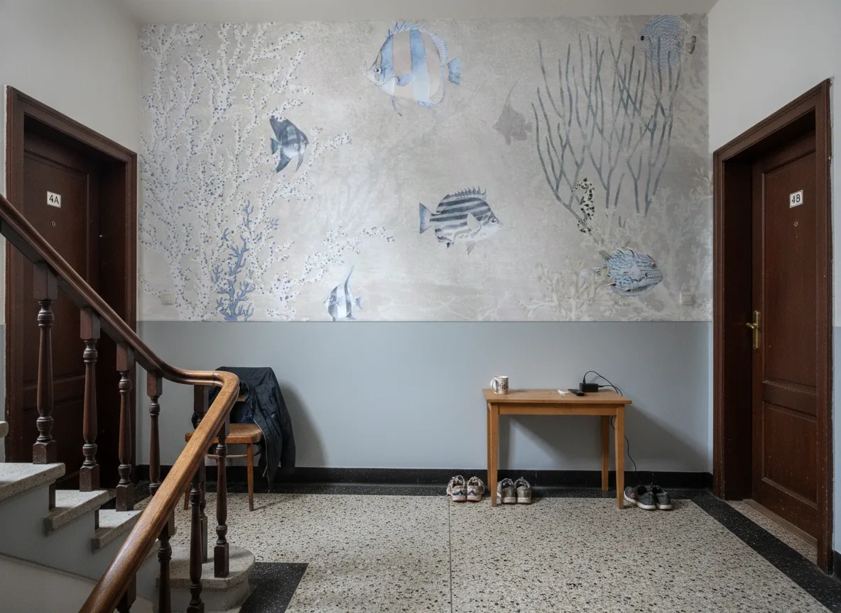 Nerissa — Klatka schodowa w kamienicy — podest