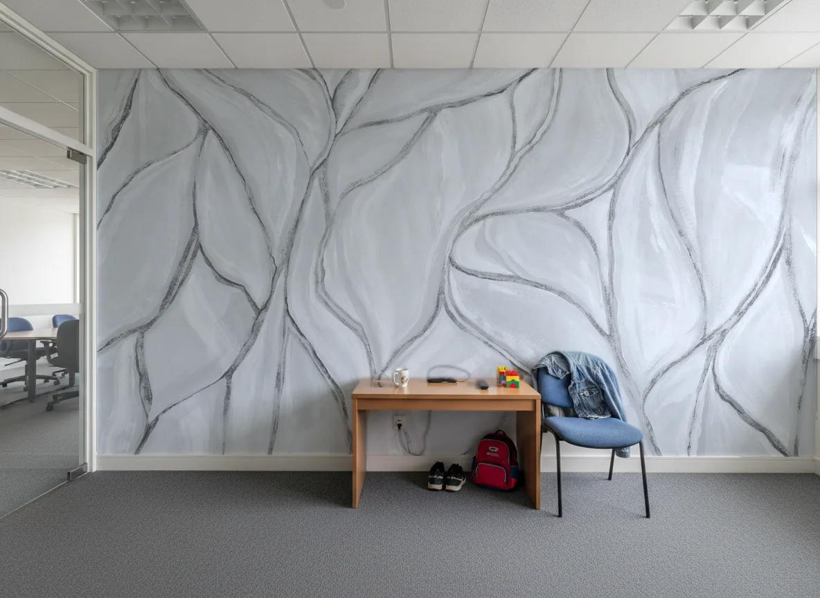 Folded Form — Korytarz w biurowcu