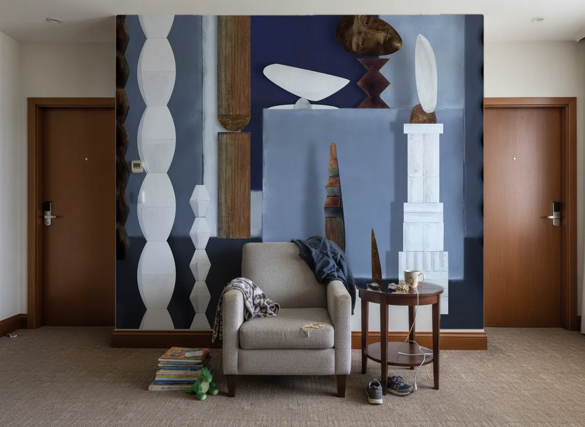 L'atelier De Brancusi — Korytarz hotelowy — ściana między drzwiami