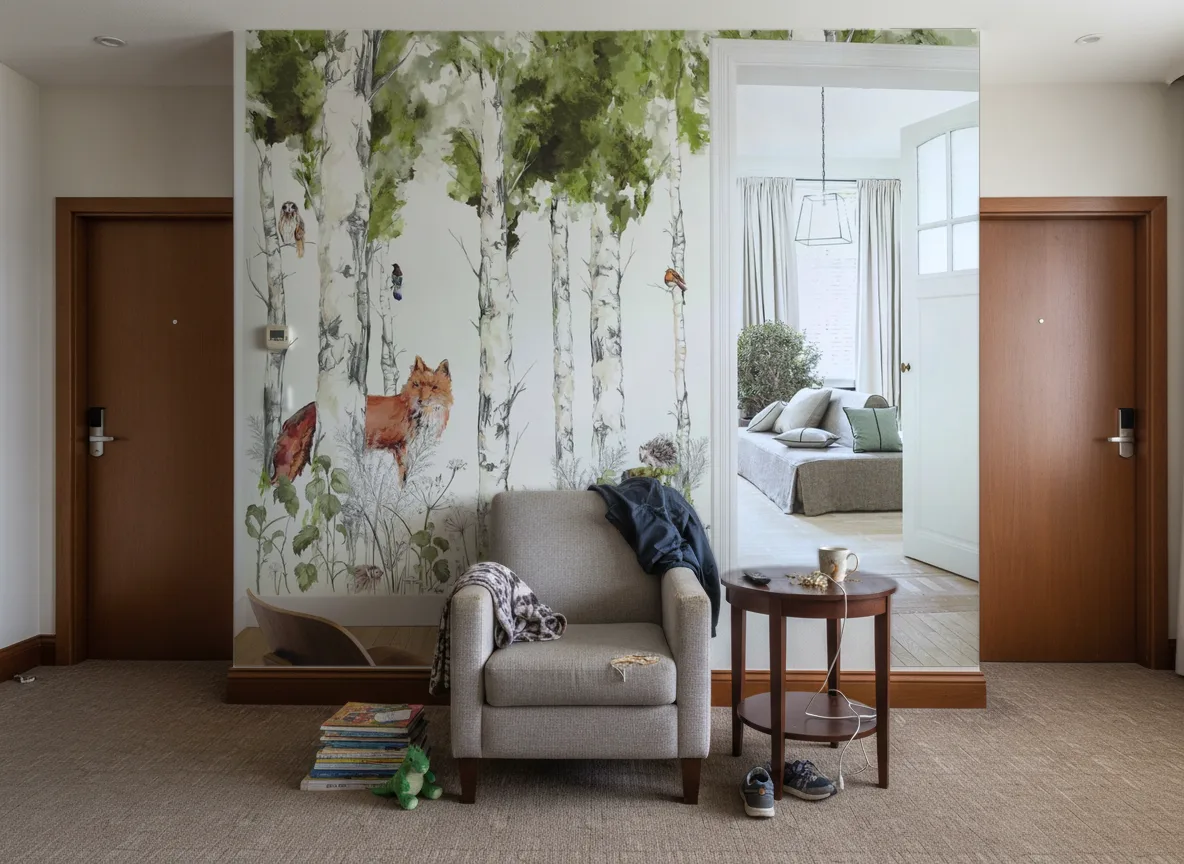 SYLVANIA Panoramas — Korytarz hotelowy — ściana między drzwiami