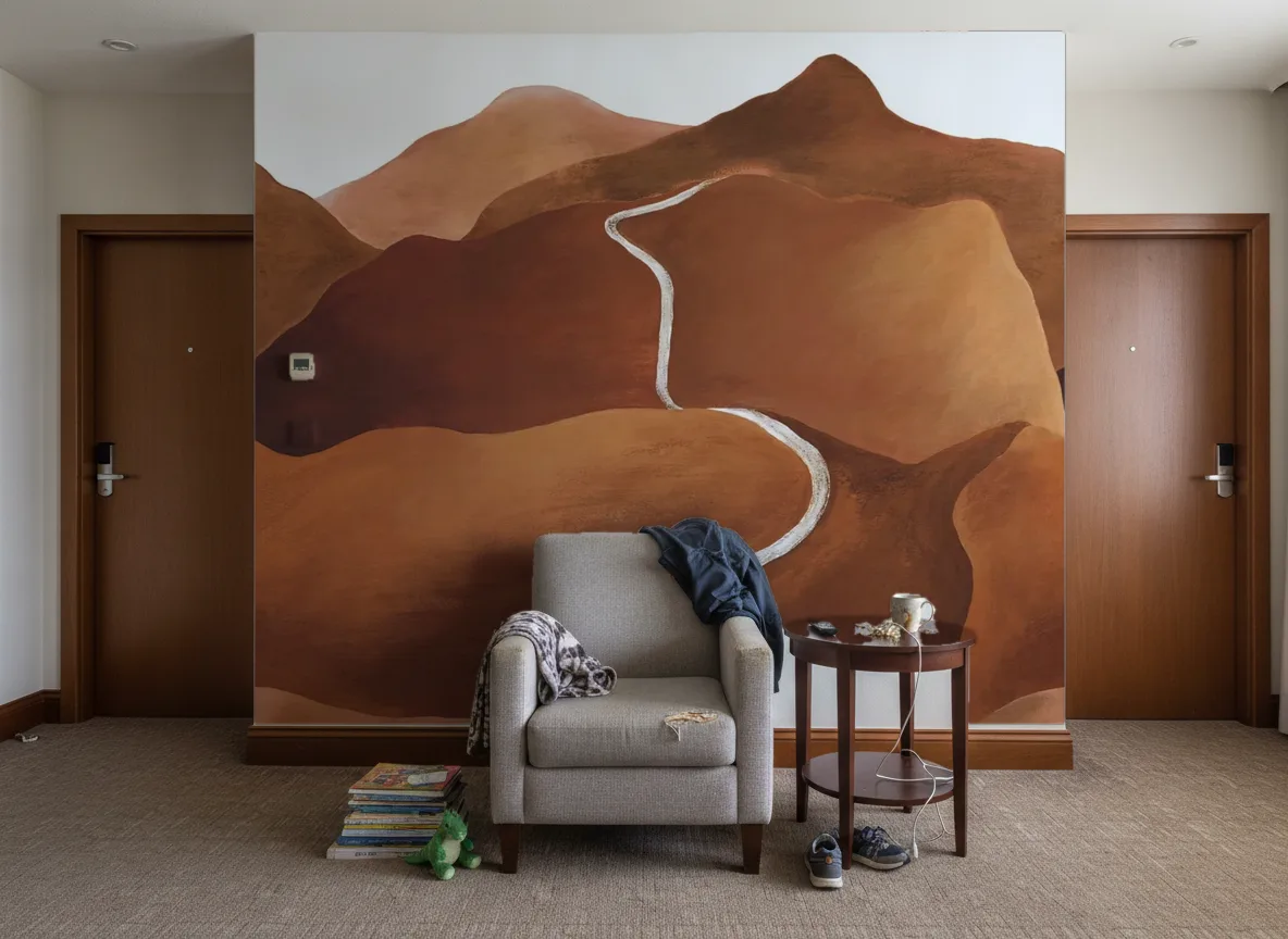 TOSCANA Panoramas — Korytarz hotelowy — ściana między drzwiami