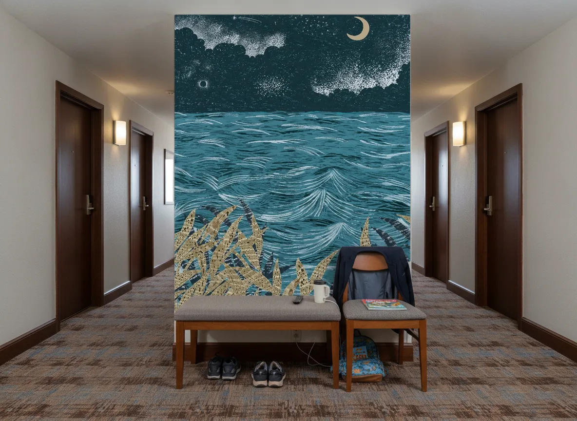 Callisto — Korytarz hotelowy — ściana na końcu