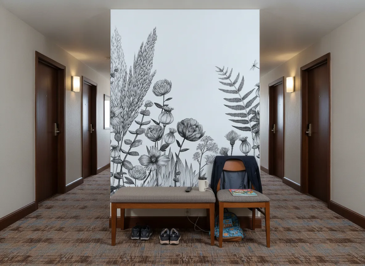 ELCOSION Panoramas — Korytarz hotelowy — ściana na końcu