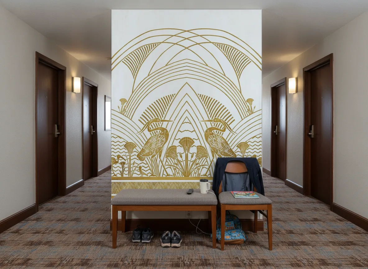Elephantine — Korytarz hotelowy — ściana na końcu