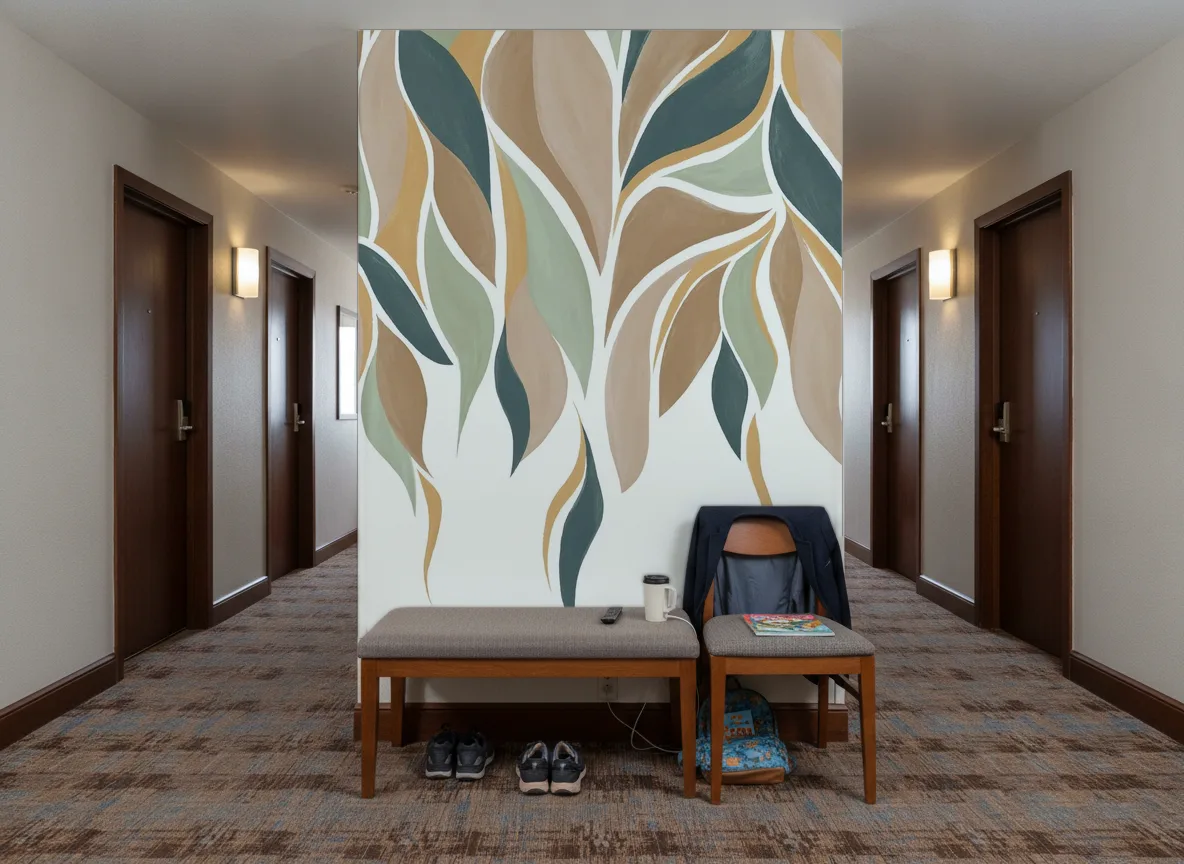 Gracilis — Korytarz hotelowy — ściana na końcu