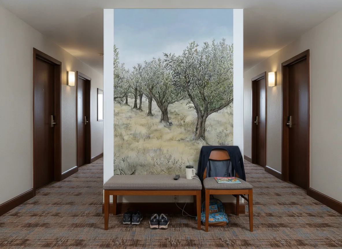 Lauris Int — Korytarz hotelowy — ściana na końcu