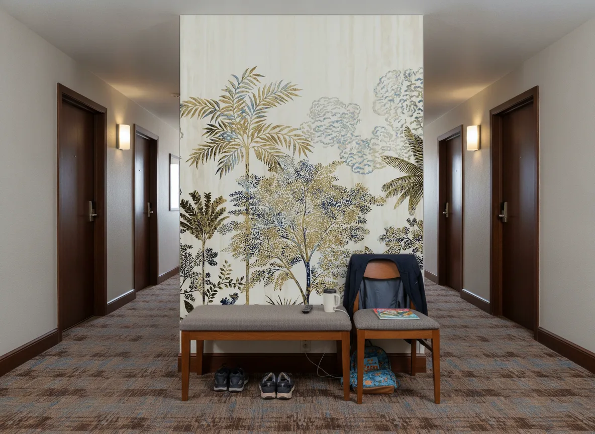 Mirage — Korytarz hotelowy — ściana na końcu