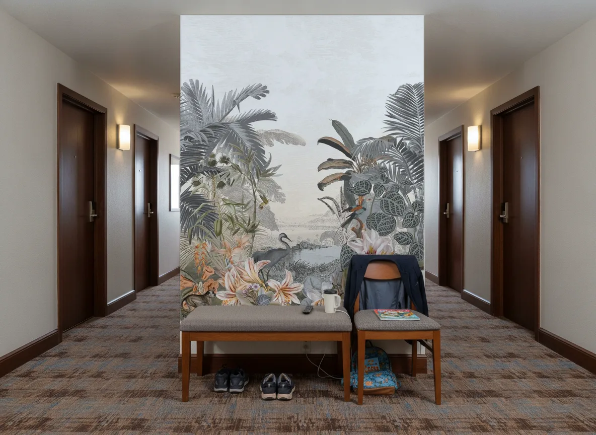 Paraiba — Korytarz hotelowy — ściana na końcu