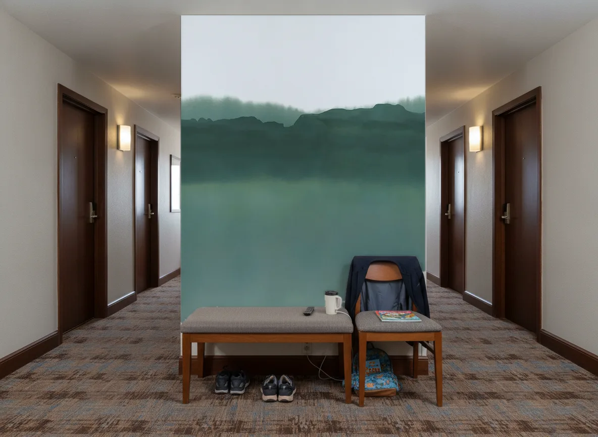 Pittore — Korytarz hotelowy — ściana na końcu