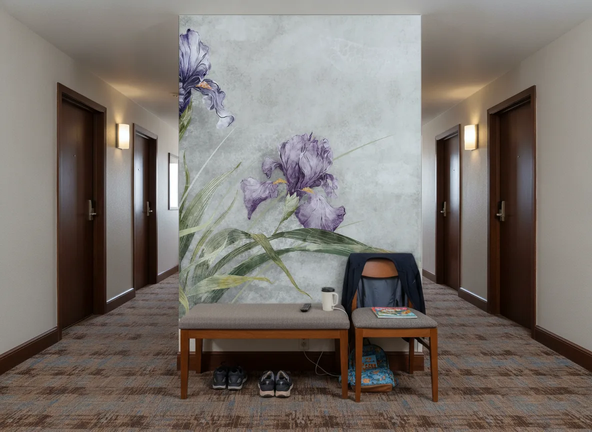 Riselia — Korytarz hotelowy — ściana na końcu