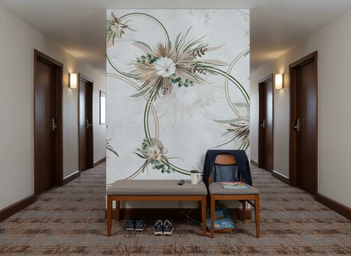 Verse — Korytarz hotelowy — ściana na końcu