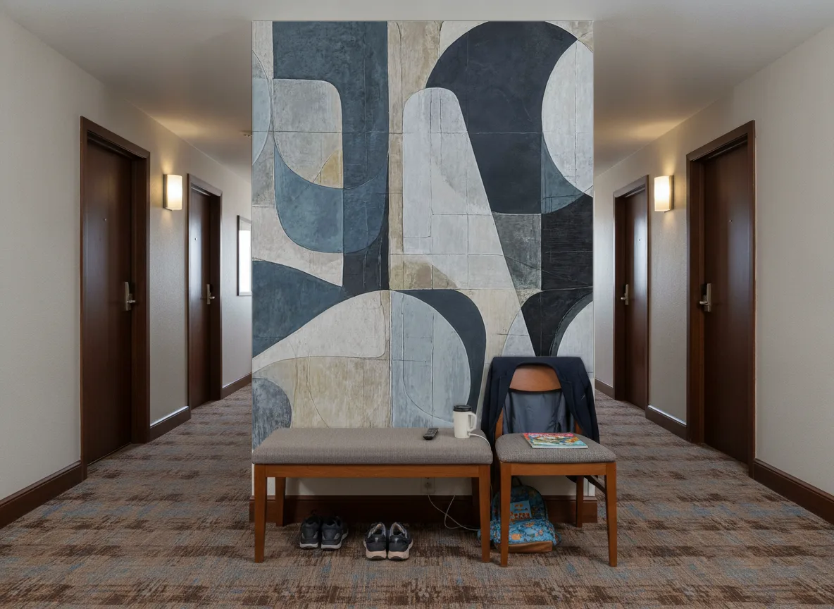 Dante — Korytarz hotelowy — ściana na końcu