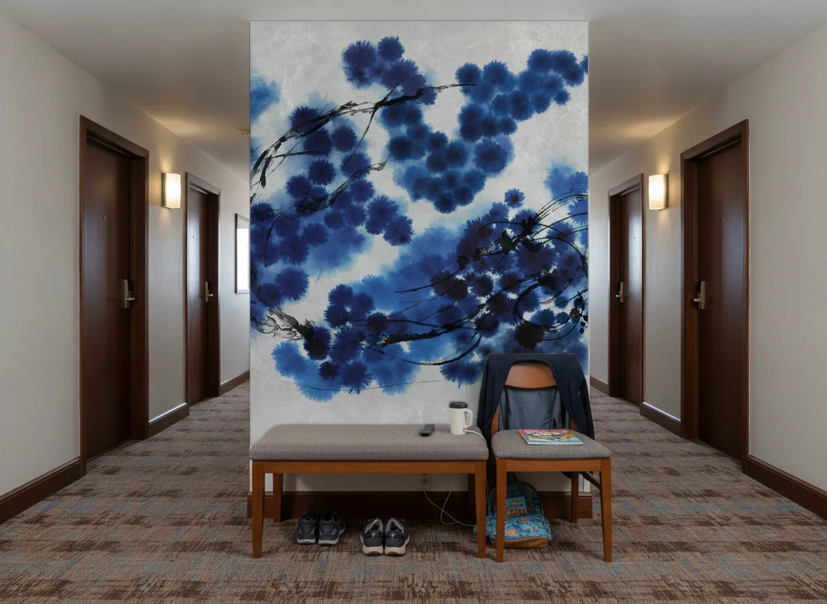 Onyxa — Korytarz hotelowy — ściana na końcu