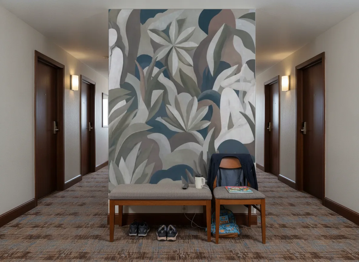 Lilith — Korytarz hotelowy — ściana na końcu