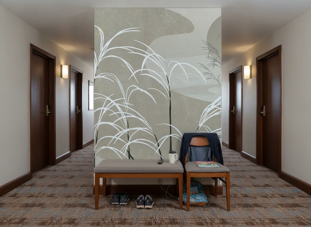 Sava — Korytarz hotelowy — ściana na końcu