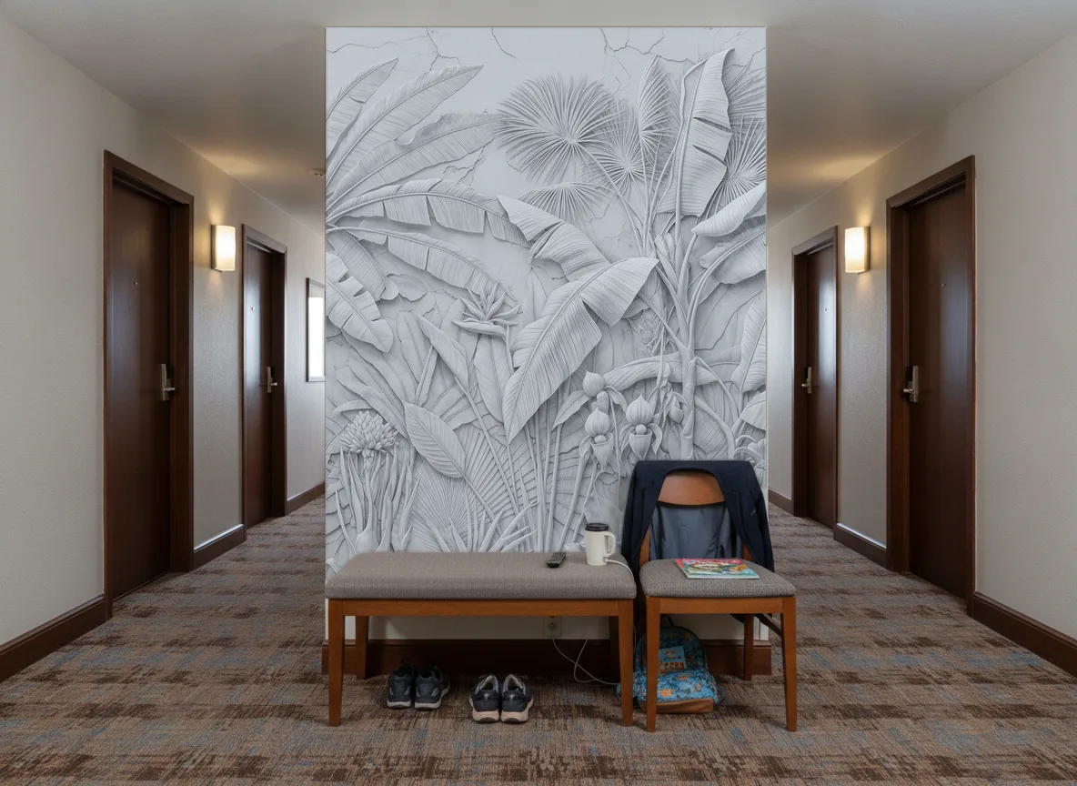 Desert — Korytarz hotelowy — ściana na końcu