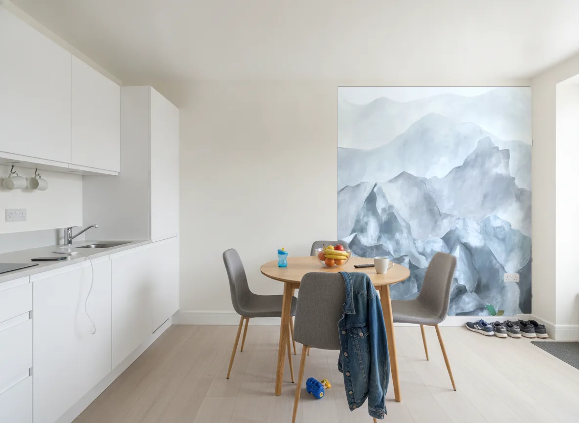 EVEREST Panoramas — Kuchnia z jadalnią — ściana przy stole