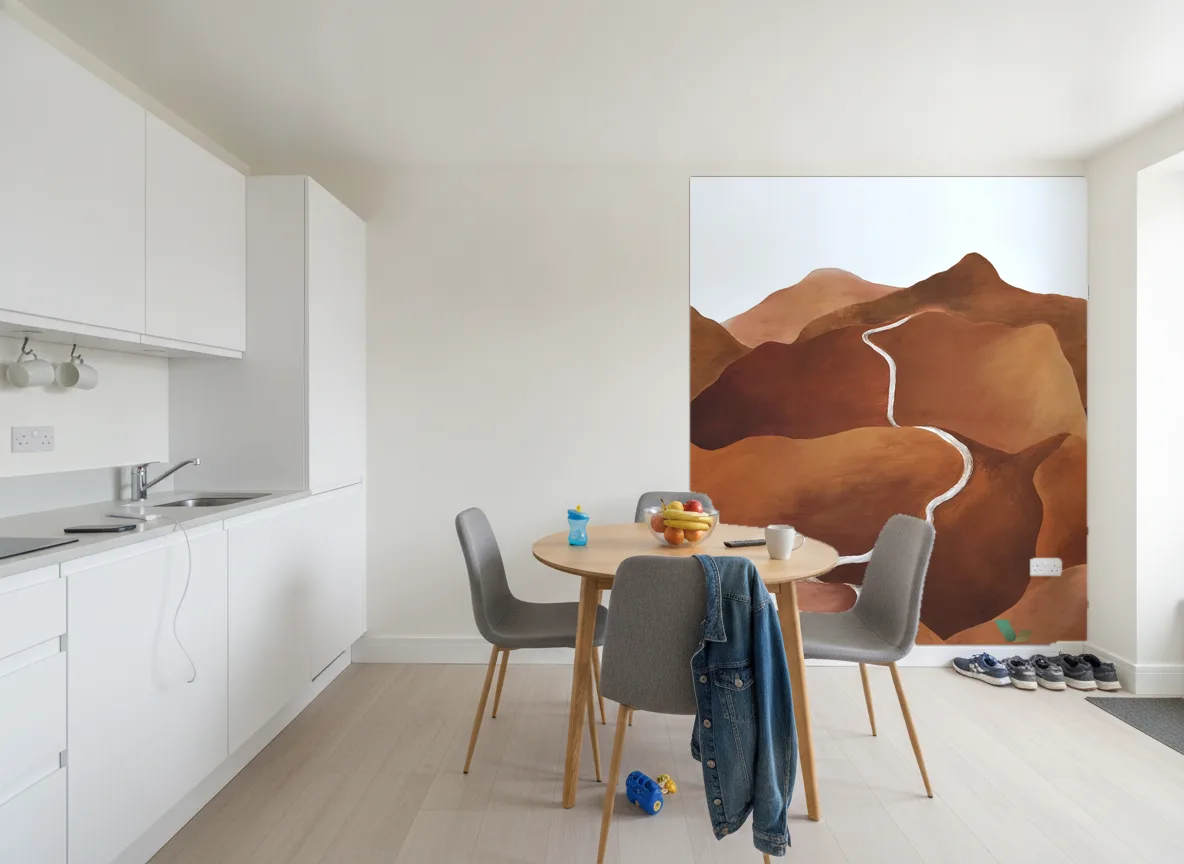 TOSCANA Panoramas — Kuchnia z jadalnią — ściana przy stole