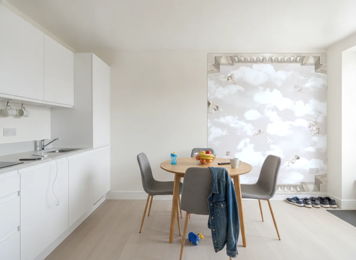 Amore — Kuchnia z jadalnią — ściana przy stole