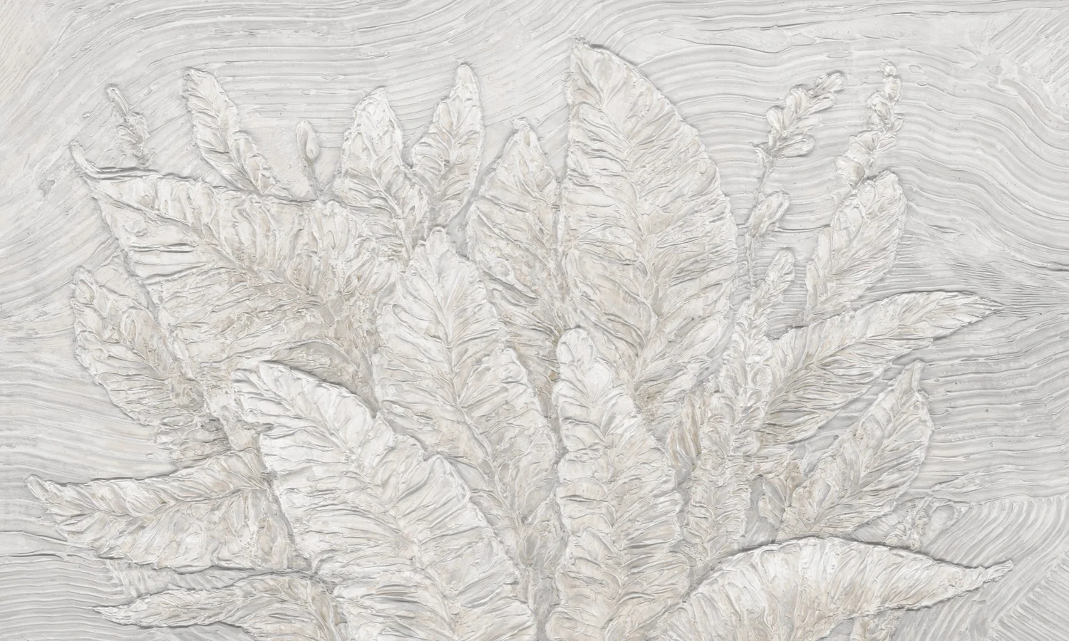 Leaf Relief — Czarna łazienka — pole za wanną