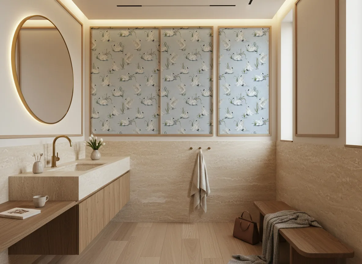 Svan — Łazienka — kwatery nad trawertynem