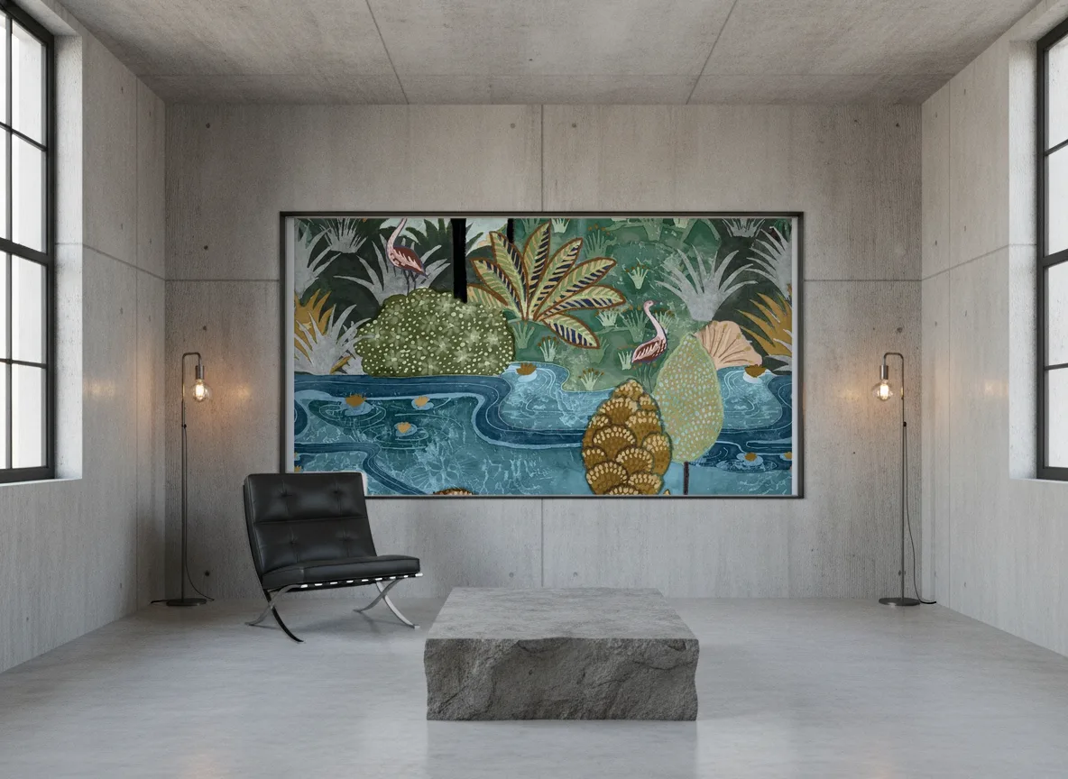 Aruba — Loft — pole w betonie w stalowej ramie