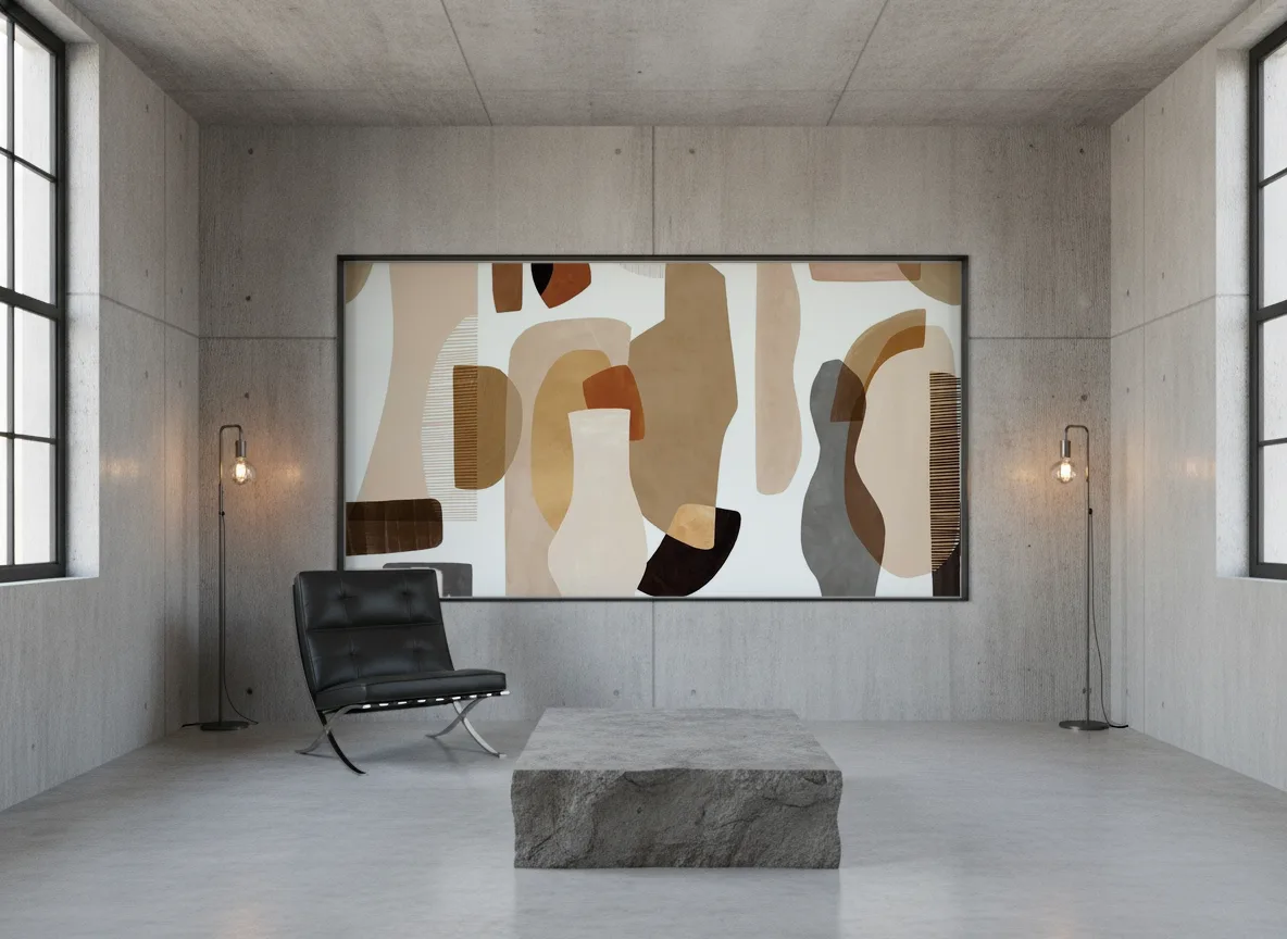 Audria — Loft — pole w betonie w stalowej ramie
