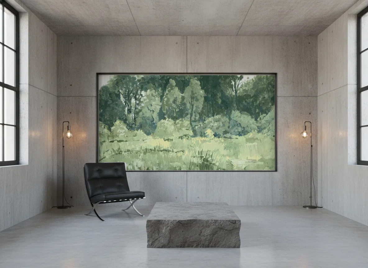 Colvert — Loft — pole w betonie w stalowej ramie