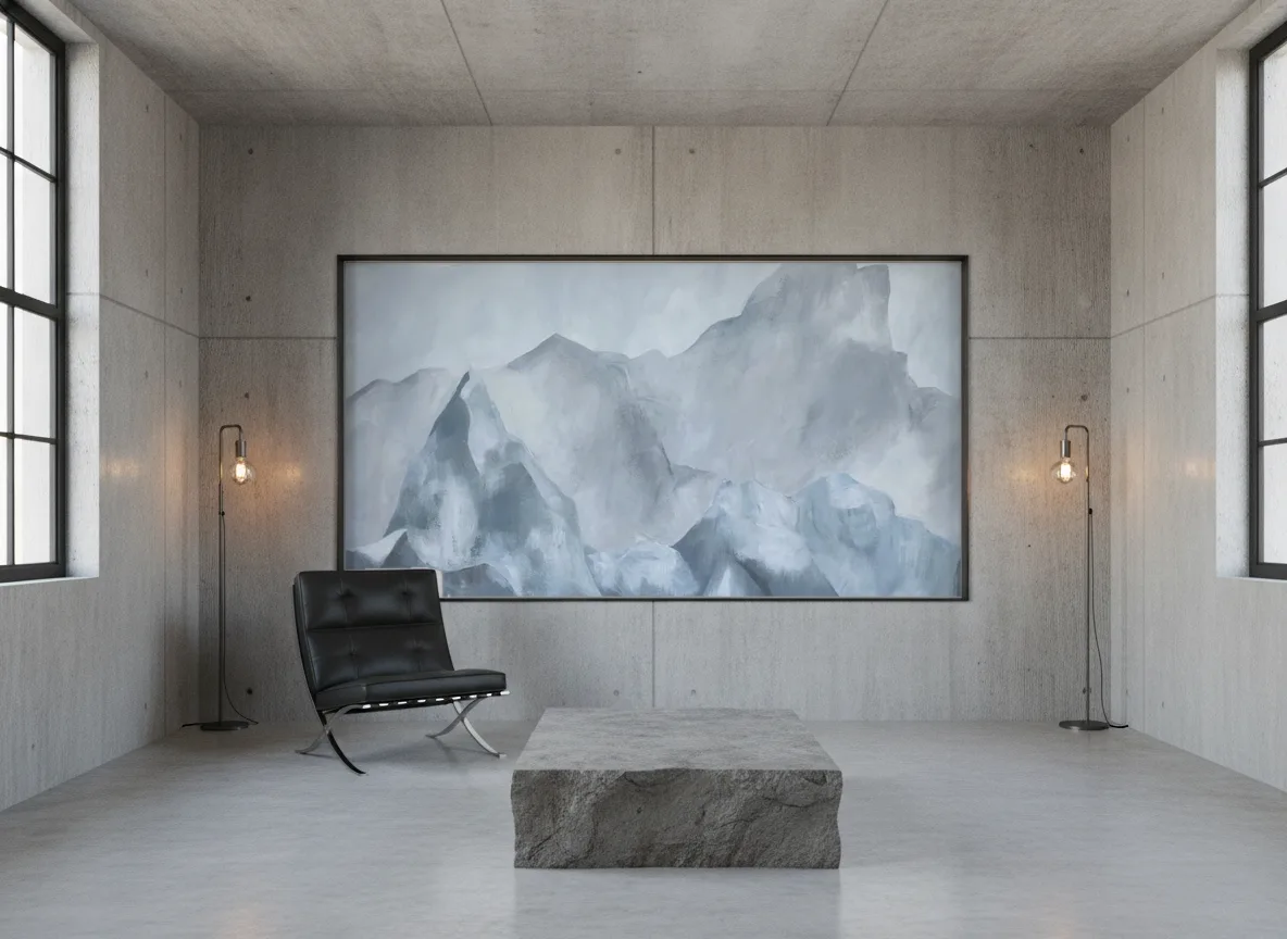 EVEREST Panoramas — Loft — pole w betonie w stalowej ramie
