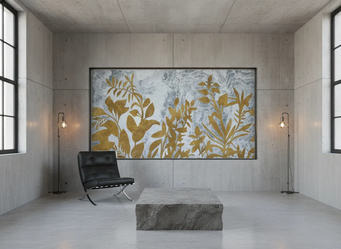 Fleur De Lune — Loft — pole w betonie w stalowej ramie