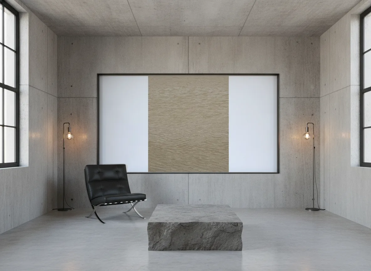 Hamana — Loft — pole w betonie w stalowej ramie