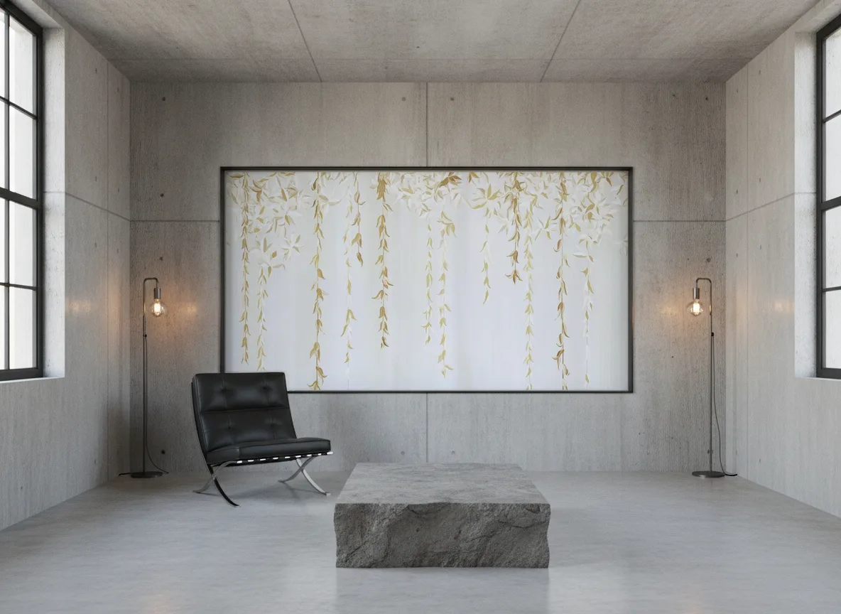 Hedera — Loft — pole w betonie w stalowej ramie