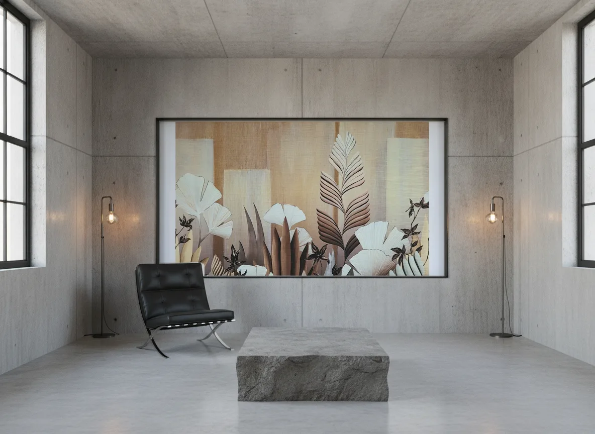 Icho — Loft — pole w betonie w stalowej ramie