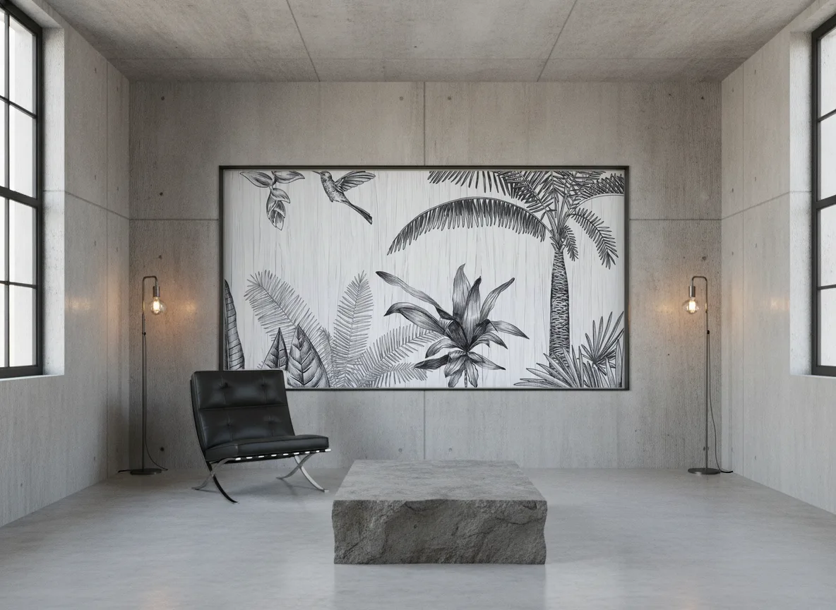IPANEMA Panoramas — Loft — pole w betonie w stalowej ramie
