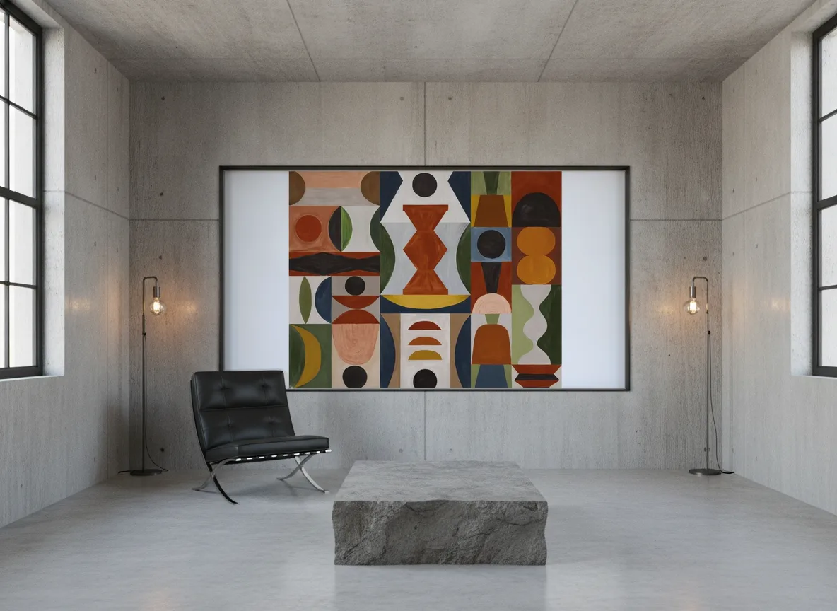 L'Atelier — Loft — pole w betonie w stalowej ramie