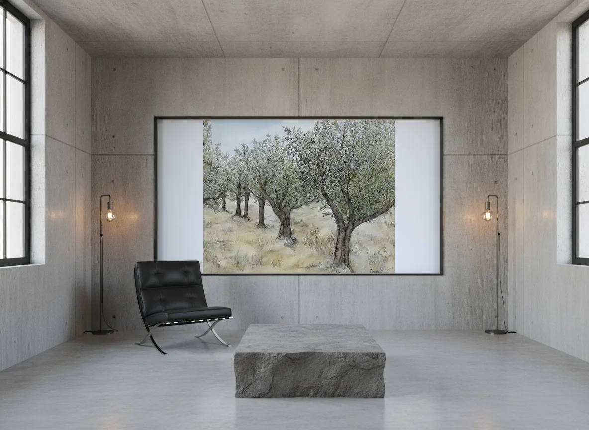 Lauris Int — Loft — pole w betonie w stalowej ramie