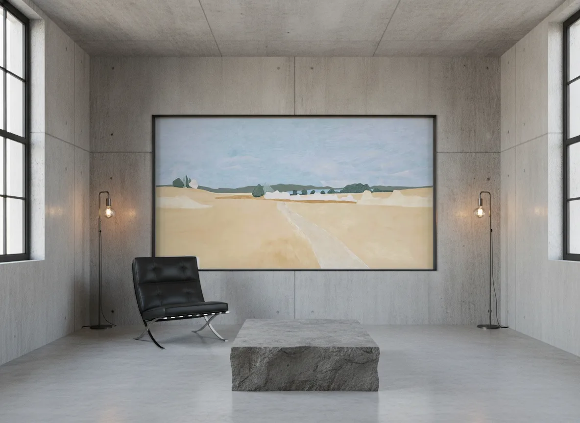 Moisson — Loft — pole w betonie w stalowej ramie