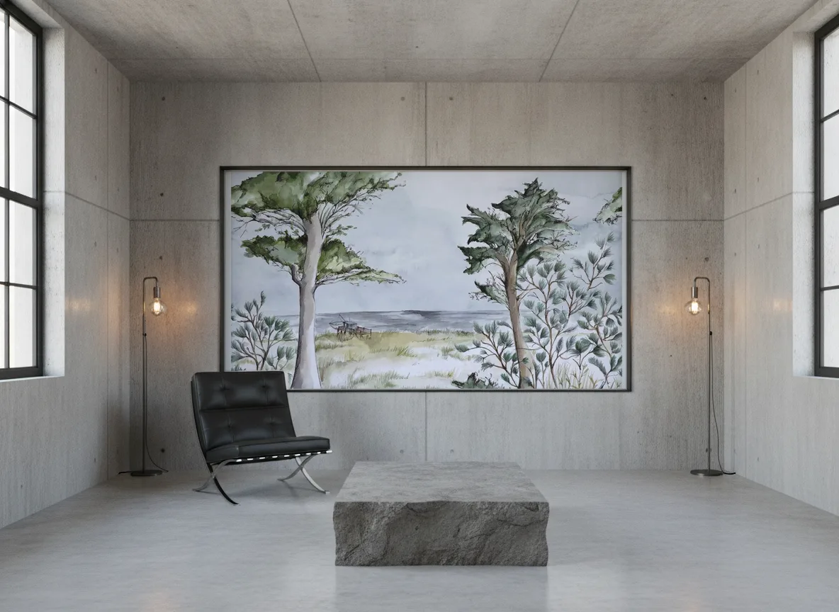 Pornic — Loft — pole w betonie w stalowej ramie