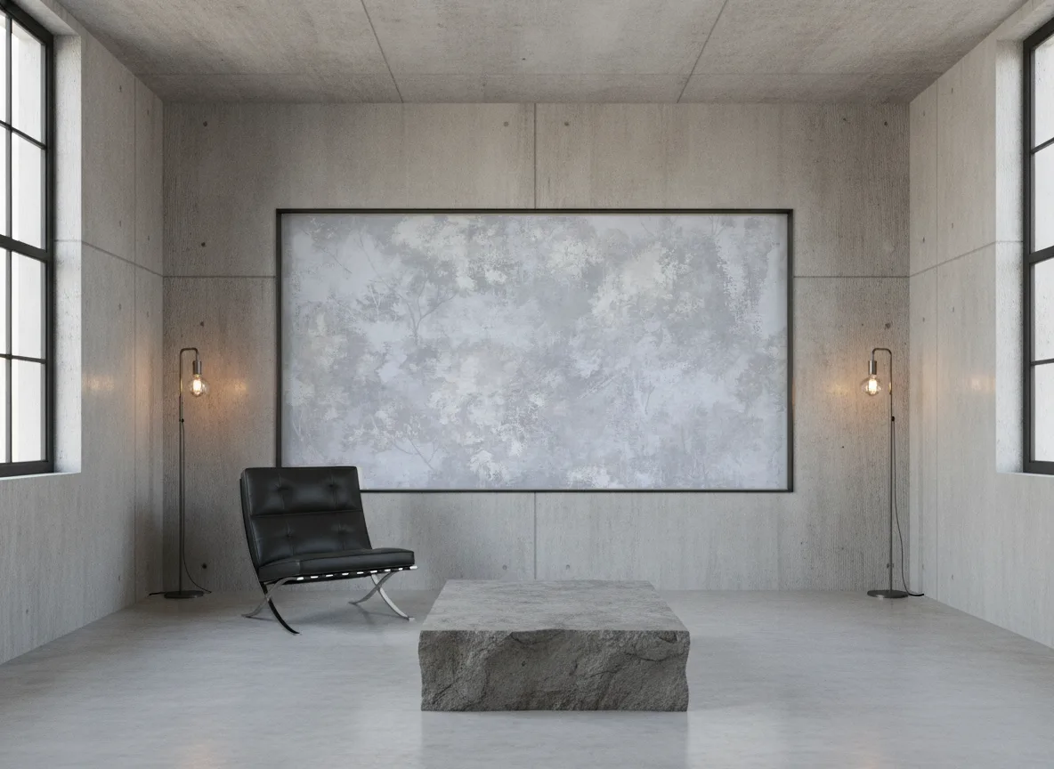 SELVA Panoramas — Loft — pole w betonie w stalowej ramie