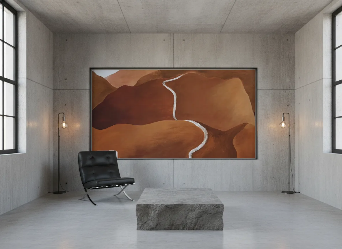 TOSCANA Panoramas — Loft — pole w betonie w stalowej ramie