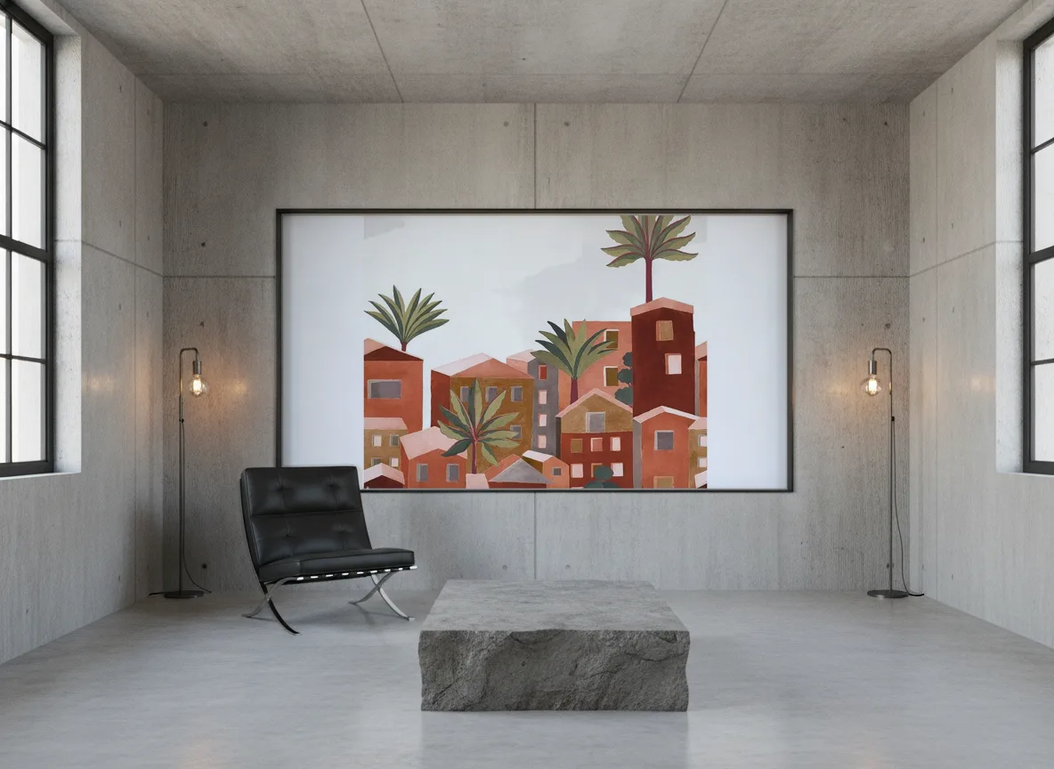 Vila Viela Int — Loft — pole w betonie w stalowej ramie